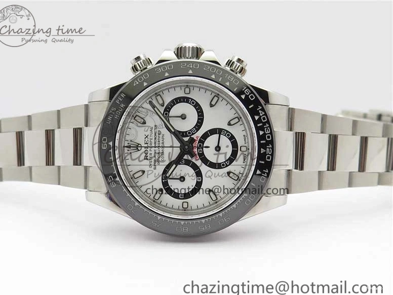 116500 Bracelet Noob Bezel Ceramic Edition Daytona A7750 White SS on 1:1 Dial Best 0520